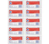 Blue Lion 3mm x 75mm Sterile Wound Closure Skin Stitch Adhesive Wound Strips Sutures - 10 Pack (50 Strips)
