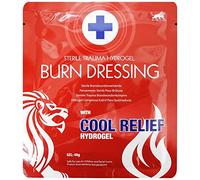 Blue Lion Large 20cm Emergency Sterile Burncare Burns Scalds Pain Relief Gel Dressing Pad - (Single Dressing Pack)