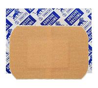 Blue Lion Large Sized Fabric 7.2cm 5.1cm Injury Wound Medical Grade CE Plasters - 10 Pack