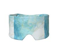 Blue Liquid Marble, Full Eye Covers Light Blocking Eye Mask Sleep Eye and Ear Muffs