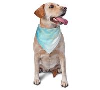 Blue Liquid MarbleDog Bandanas Cat Puppy Scarfs Washable Pet Handkerchief
