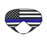 Blue Lives Matter Flag 8 Blue Lives Matter Flag Sleep Masks Adjustable Strap Soft Eye Mask for Women Men Travel Work Home
