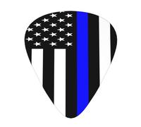 Blue Lives Matter Flag Guitar Picks Plectrums For Guitar Bass 12 Pack