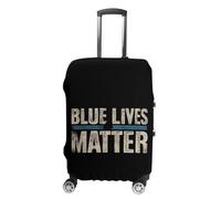 Blue Lives Matter Suitcase Cover Elastic Luggage Covers Protectors Anti-Scratch Travel Essentials