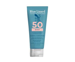 Blue Lizard Sensitive Mineral Sunscreen | 100% Mineral, Water Resistant, UVA/UVB Protection, Vegan, Fragrance Free, Nourishing with Organic Aloe, Lightweight, For Baby