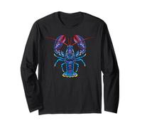 Blue Lobster Homarus Atlantic Ocean Marine Seafood Long Sleeve T-Shirt