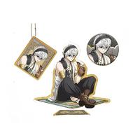 Blue Lock Anime Products Badge Stand Keychain Arabic Style Suit Seishiro Nagi Yoichi Isagi Bachira Meguru Badge Stand 16cm/6.3inch (1)
