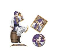 Blue Lock Anime Products Badge Stand Keychain Arabic Style Suit Seishiro Nagi Yoichi Isagi Bachira Meguru Badge Stand 16cm/6.3inch (2)