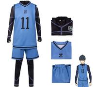 Blue Lock Cosplay Costume Outfit - Anime Role Play Isagi Yoichi Bachira Meguru Football Jersey Sportswear Uniform Tracksuit Training Suits for Teens Adults (L, No.11)