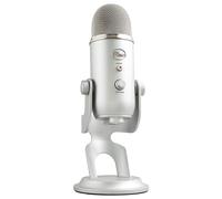 Blue Logitech Yeti 10-Year Anniversary Edition USB Microphone Silver