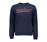 Blue Long Sleeve Sweatshirt with Print - male - Plein Sport - Long Sleeve Training Tops - Blue - M - Sport M