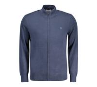 Blue Long Sleeve Zip Cardigan Cotton - male - Timberland - Cardigans - Blue - 2XL - Knitwear 2XL