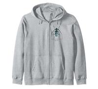 Blue Longhorn Beetle Zip Hoodie