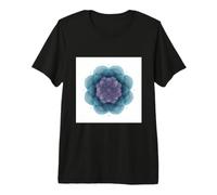 Blue Lotus Flower Mandala Sacred Geometry Meditation Premium T-Shirt