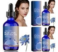 Blue Lotus Moringa Oil, Organic Moringa Seed Brightening Facial Oil, Women's Anti-Aging Skin Lotion, Deeply Hydrating, Instantly Nourishing Dry Skin