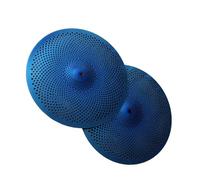 Blue Low Volume Mute Cymbal 14"Hi-Hat Cymbal For Drum Set Percussion Instrument Practice Accessories Cymbal Set