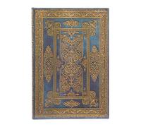 Paperblanks Hardback Journal Blue Luxe (Luxe Design) Midi Unlined – Elastic Band Closure