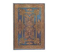 Paperblanks Hardback Journal Blue Luxe (Luxe Design) Midi Unlined – Elastic Band Closure