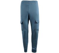 (Blue, M) Mens Fleece Combat Cargo Four Pocket Jogging Bottom