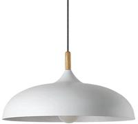 Blue Macaron Pendant Light Fixture - Farmhouse Metal Chandelier Wood & Danish Industrial Design Semi-Recessed Single Head Hanging Lamp for Dining Room Bedroom Kitchen