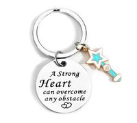 Blue Magic Wand Keychain with Inspirational Phrase,Unique Teacher Appreciation Gift for Women,Personalised Keyring for Friends and Colleagues,Friendship Gifts for Women,Gifts for Friends,Key Chains