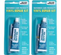 Blue Magic Waterbed/Air Mattress Vinyl Repair Kit: Fast Drying Adhesive and Patches, 2 Pack