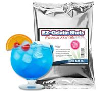 Blue Mai Tai Jello Shot Mix 6.78 oz - Premium Gluten-Free Jello Mix for Tasty Jello Shots - Easy to Make EZ Gelatin Powder Mix for Jello Shots - Adult New Year and Holiday Party Supplies