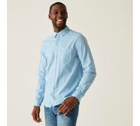 Regatta Men's Loran Long-Sleeve Plain Shirt 3XL Blue