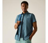 Blue male 5XL Regatta Men's Anti-Insect Travel Light Short Sleeve Shirt Blue, Size: 5XL