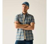 Blue male L Regatta Men's Anti-Insect Travel Light Short Sleeve Shirt Blue, Size: L