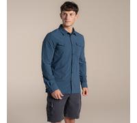 Blue male M Craghoppers Men's NosiLife Loukkos Long Sleeved Shirt Blue, Size: M