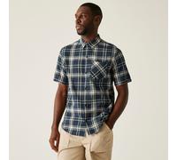 Blue male M Regatta Men's Loran Short Sleeve Shirt Blue, Size: M