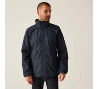 Regatta Ardmore Navy Men's Waterproof Mesh-lined Peach-finish Jacket #trw461