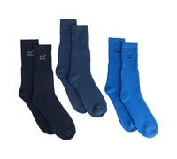 Blue male One Size Regatta Men's 3 Pack Sock In A Box Blue