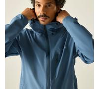 Regatta Men's Oklarna Hooded Waterproof Jacket in Mid Blue | Size: Small Regatta Mid Blue S