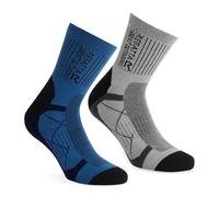 Blue male UK 6-8 Regatta Men's 2 Pack Outdoor Active Sock Blue, Size: UK 6-8