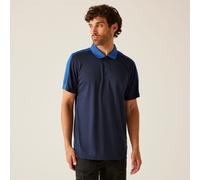 Blue male XXL Regatta Professional Men's Contrast Coolweave Quick Wicking Polo Shirt Blue, Size: XXL