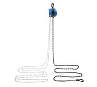 Blue Manual Chain Hoist, 1000kg/2204.6 lbs Capacity Manual Chain Hoist, with 2 Heavy Duty Hooks, 4m Lift Height, Manual Engine Puller Hoists for Grade Steel Garages Warehouse Automotive Machinery