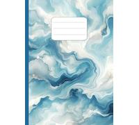 Blue Marble | A4 Lined Jotter with Margin | School Jotter | School Notebook: A4 Notebook | 8mm Lined | Lined Notebook