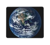 Blue Marble Earth Mouse Pad with Stitched Edge, Comfortable Mouse Pads with Non-Slip Rubber Base Gaming Mouse Mat Washable Mousepads Computers Laptop Desk Accessories for Office 11.8"x9.8"