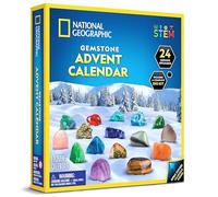 Blue Marble NATIONAL GEOGRAPHIC Gemstone Advent Calendar 2024, Limited Edition Kids Advent Calendar with 24 Gemstones, Complete Rock Collection,