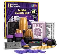 Blue Marble NATIONAL GEOGRAPHIC Mega Magic Set - 65 Magic Tricks for Kids to Perform with Step-by-Step Video Instructions Provided by a Professional Magician