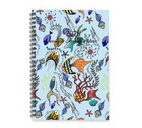 Blue Marine Fish 2026 Journal Diary A5 To Do List Notebook 2026 Diary Calendar Womens and Planner for Exercise Week To View Monthly Year Planner with Dotted Line Note Page Slim