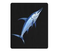 Blue Marlin Fish Gaming Mousepad Anti-Slip Rubber Base