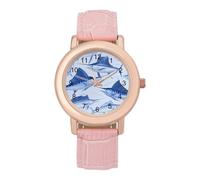 Blue Marlin Fish Women's Fashion Watch Dress Female Watches for Ladies Casual Wristwatch