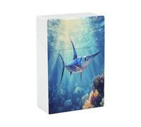 Blue Marlin Fishes Cigarette Case 20s Size Cigar Holder Plastic Storage Box Smoking Accessories