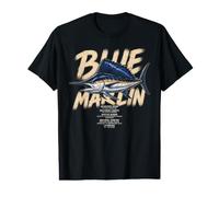 Blue Marlin Scientific Facts Deep Sea Fishing Men Dad Boys Value Graphic T-Shirt