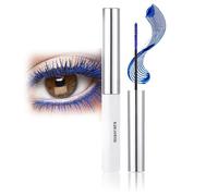 Blue Mascara,Blue Volume Tubing Mascara with Soft Brush,5D Fiber Eyelash,Lash Sensational Volumizing and Thickening Mascaras,Long-Lasting Waterproof Lash for Party,Halloween MakeUp