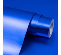 Blue Matte Gift Wrapping Paper Roll, 43cm X 12m Solid Color Birthday Wrapping Paper for Wedding, Valentine's Day, Birthday, Party, Festival Gift Decorations