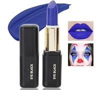 Blue Matte Lipstick for Halloween Gothic Cosplay Makeup, Non-Stick Cup Velvet Waterproof and Long Lasting Lip Gloss Matte Lipstick (Blue 03)